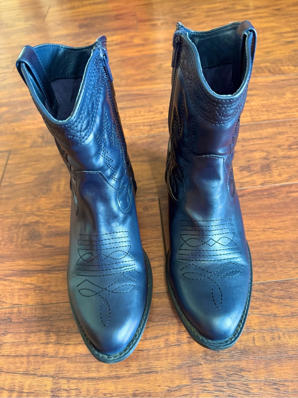 Coconuts by Matisse dark blue Leather Western Ankle Booties